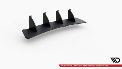 Street Pro Heckansatz Diffusor V.2 passend für VW Golf GTI Mk6 schwarz matt