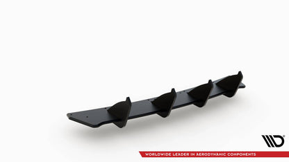 Street Pro Heckansatz Diffusor V.2 passend für VW Golf GTI Mk6 schwarz matt
