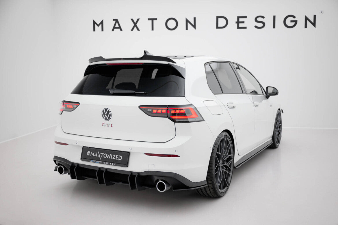 Street Pro Heckansatz Diffusor V.2 passend für VW Golf GTI Mk8 schwarz matt