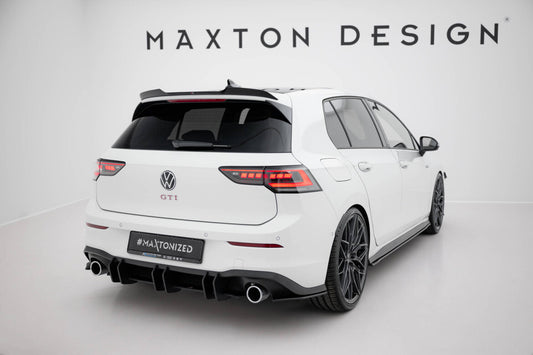 Street Pro Heckansatz Diffusor V.2 passend für VW Golf GTI Mk8 schwarz matt