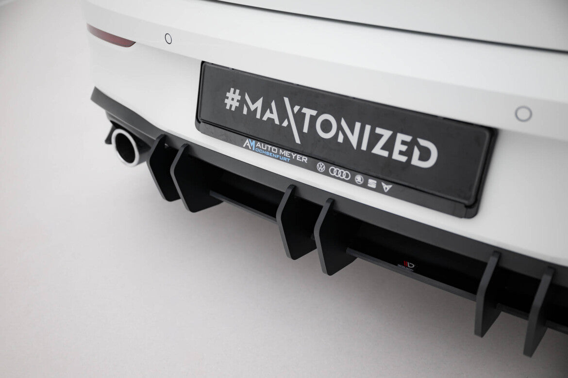 Street Pro Heckansatz Diffusor V.2 passend für VW Golf GTI Mk8 schwarz matt
