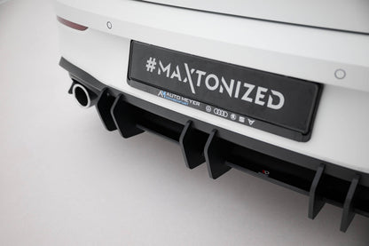 Street Pro Heckansatz Diffusor V.2 passend für VW Golf GTI Mk8 schwarz matt