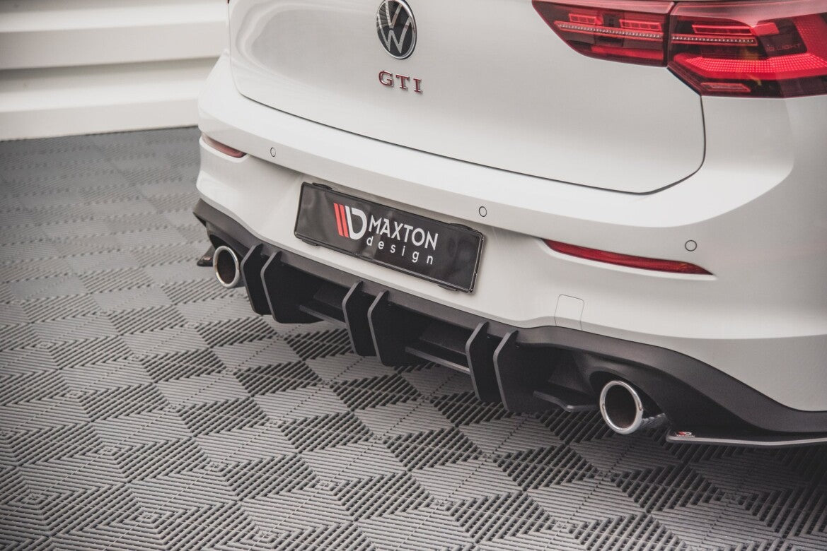 Street Pro Heckansatz Diffusor V.2 passend für VW Golf GTI Mk8 schwarz matt