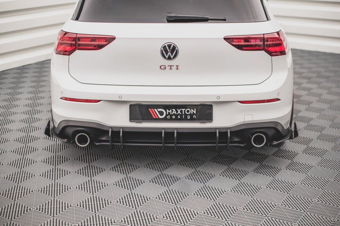 Street Pro Heckansatz Diffusor V.2 passend für VW Golf GTI Mk8 schwarz matt