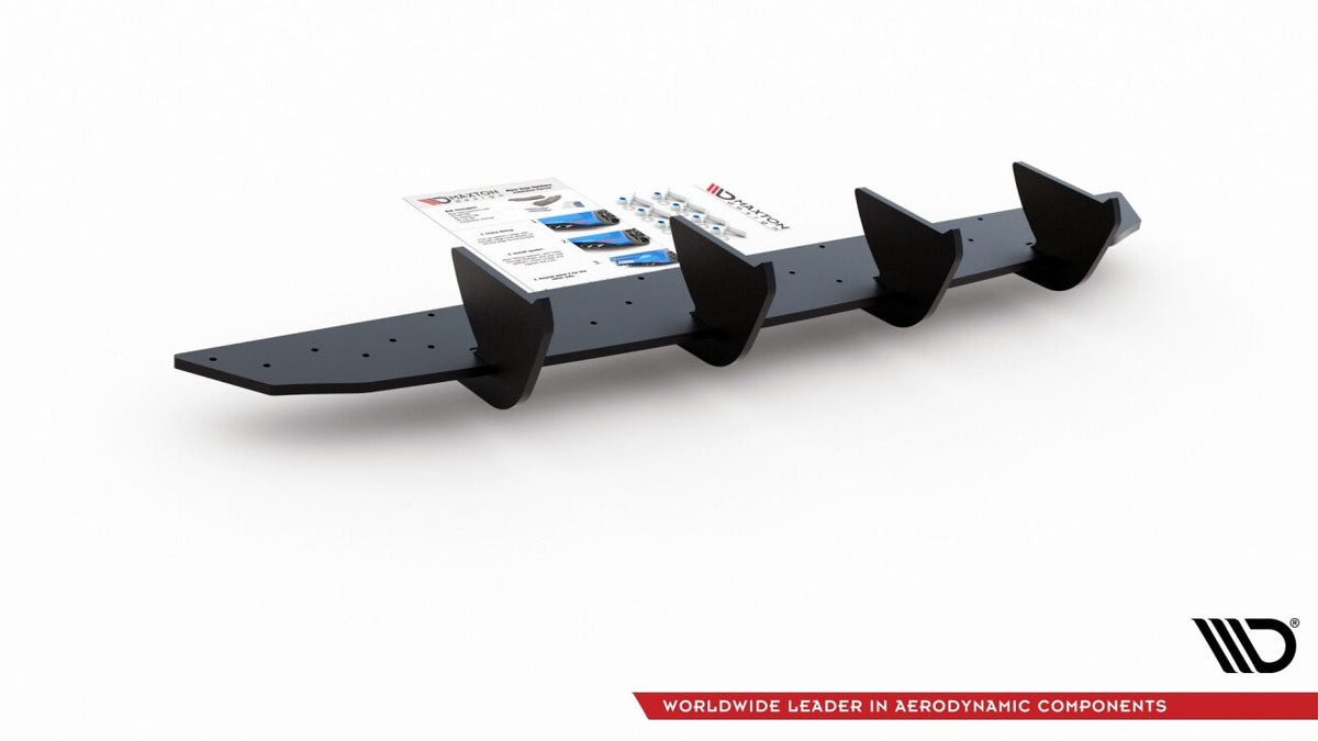 Street Pro Heckansatz Diffusor V.2 passend für VW Golf Mk8 schwarz matt