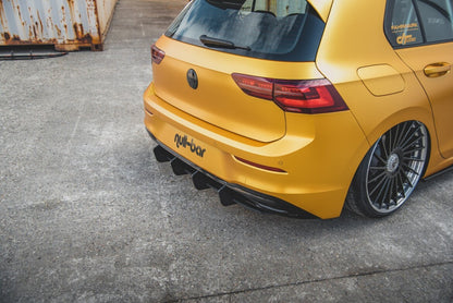 Street Pro Heckansatz Diffusor V.2 passend für VW Golf Mk8 schwarz matt