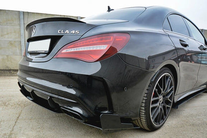 Street Pro Heckansatz Diffusor V.3 passend für Mercedes CLA A45 AMG C117 FL schwarz matt