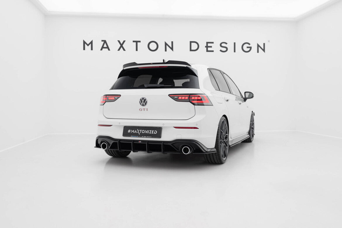 Street Pro Heckansatz Diffusor V.3 passend für VW Golf GTI Mk8 schwarz matt