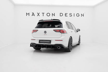 Street Pro Heckansatz Diffusor V.3 passend für VW Golf GTI Mk8 schwarz matt