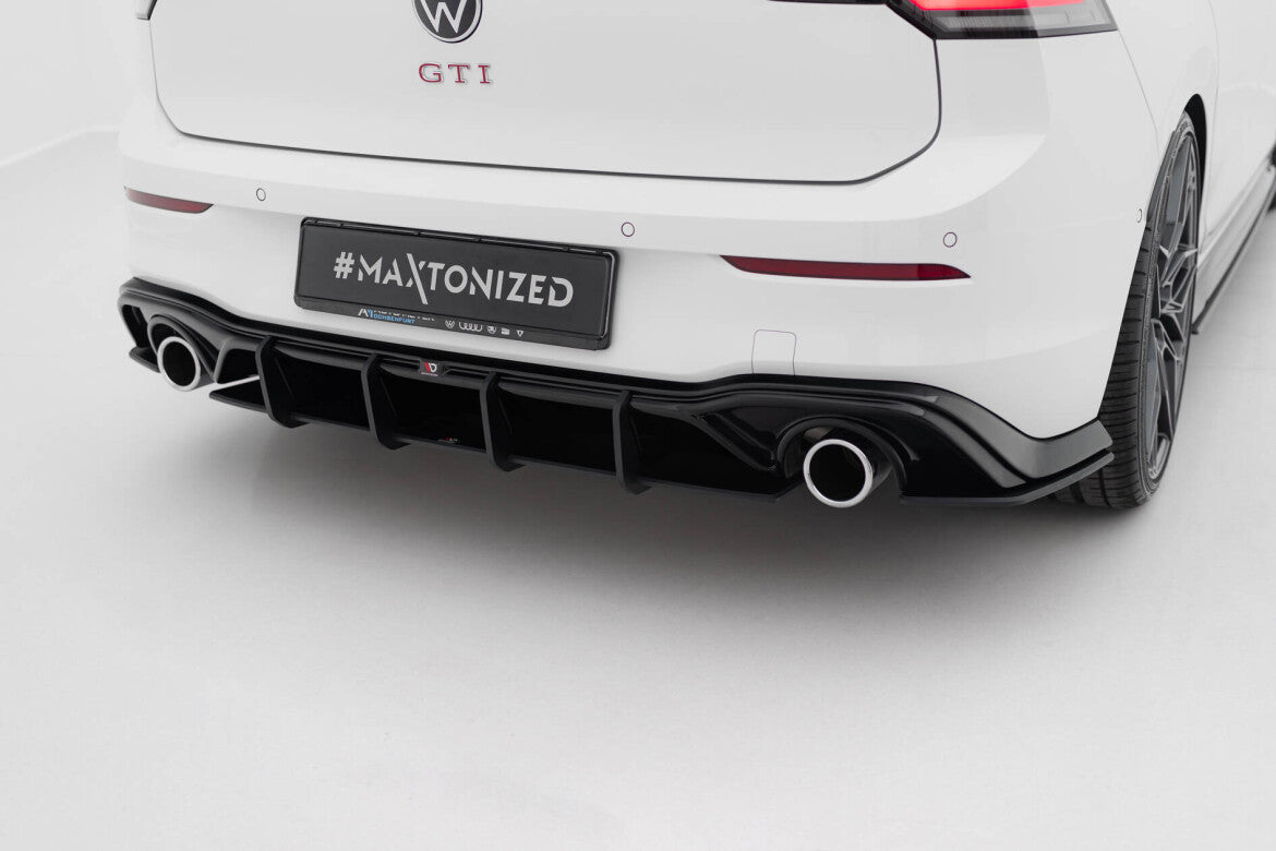 Street Pro Heckansatz Diffusor V.3 passend für VW Golf GTI Mk8 schwarz matt