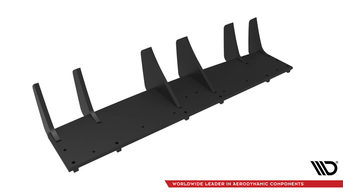 Street Pro Heckansatz Diffusor V.4 passend für BMW 1er F40 M-Paket / M135i schwarz matt