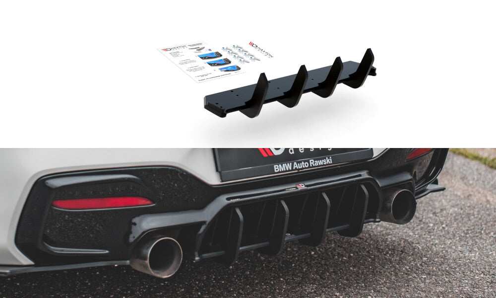 Street Pro Heckansatz Diffusor V.4 passend für BMW M140i schwarz matt