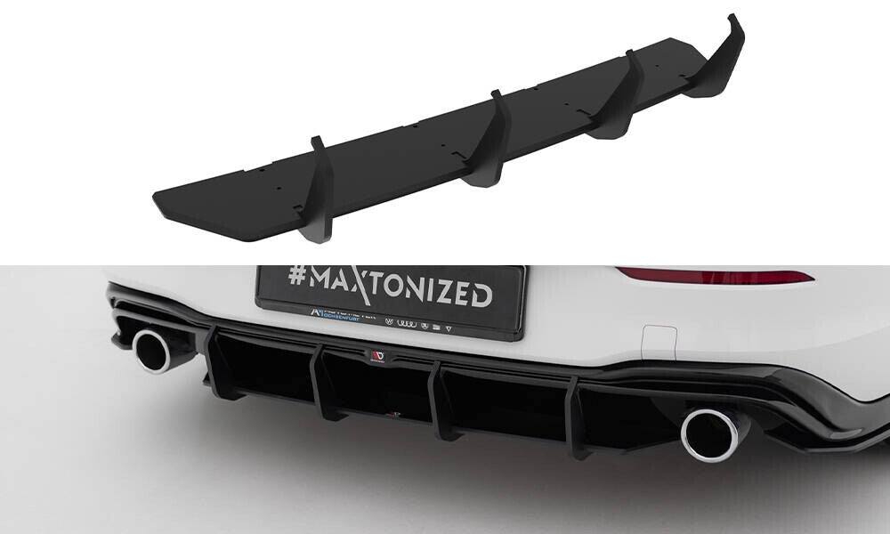 Street Pro Heckansatz Diffusor V.4 passend für VW Golf GTI Mk8 schwarz matt