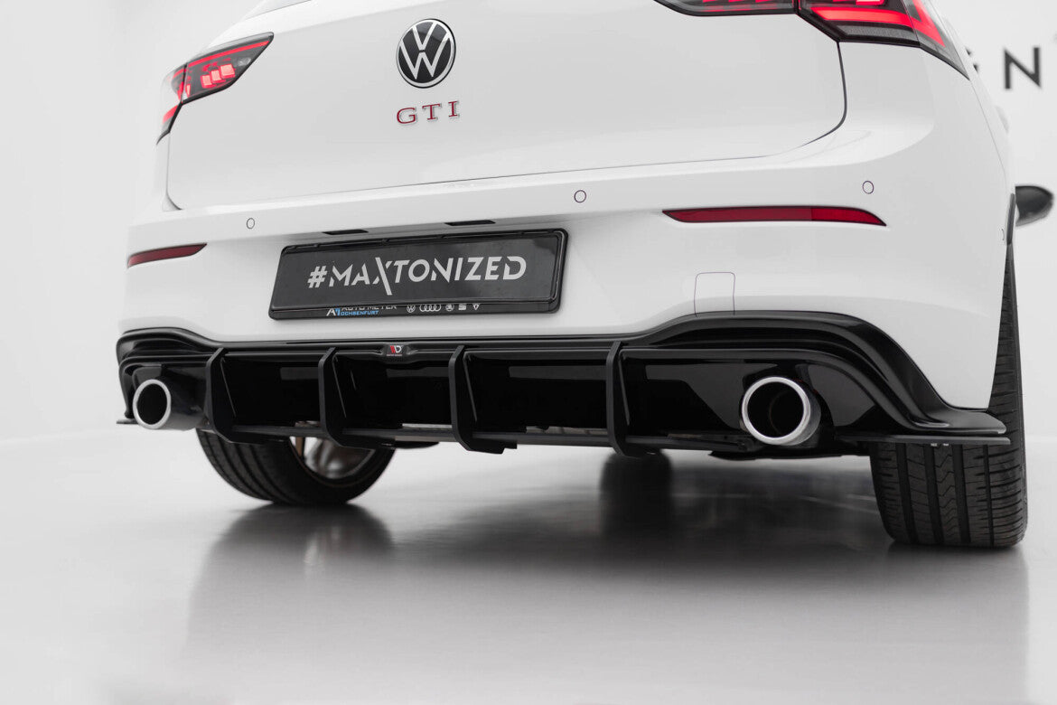 Street Pro Heckansatz Diffusor V.4 passend für VW Golf GTI Mk8 schwarz matt