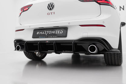 Street Pro Heckansatz Diffusor V.4 passend für VW Golf GTI Mk8 schwarz matt