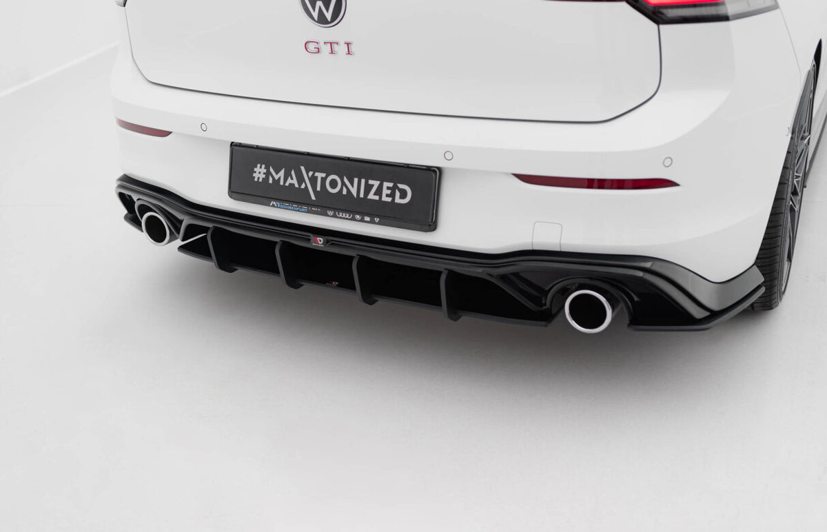 Street Pro Heckansatz Diffusor V.5 passend für VW Golf GTI Mk8 schwarz matt