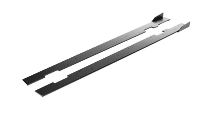 Street Pro Seitenschweller Ansatz (Paar) + Flaps passend für Mini Cooper John Cooper Works F65 schwarz Hochglanz