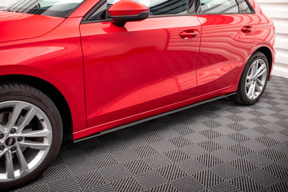 Street Pro Seitenschweller passend für Audi A3 8Y schwarz matt