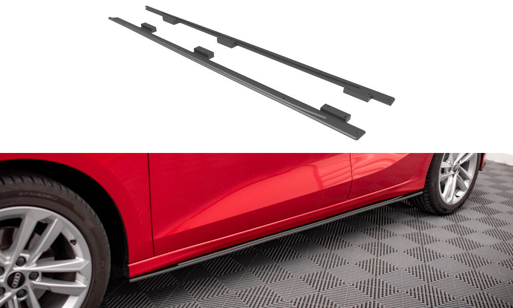 Street Pro Seitenschweller passend für Audi A3 8Y schwarz matt