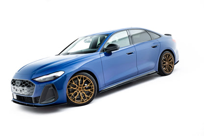 Street Pro Seitenschweller passend für Audi A5 S-Line / S5 Limousine / Avant B10 schwarz matt