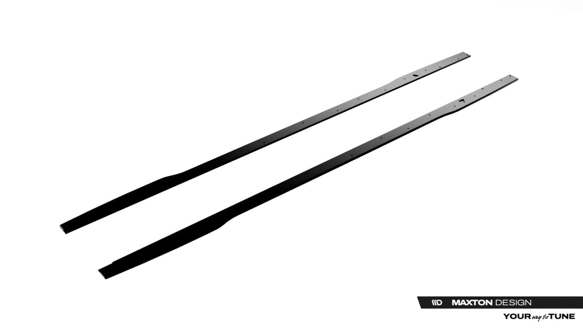 Street Pro Seitenschweller passend für Audi A5 S-Line / S5 Limousine / Avant B10 schwarz matt