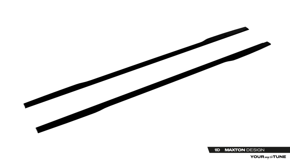 Street Pro Seitenschweller passend für Audi A5 S-Line / S5 Limousine / Avant B10 schwarz matt