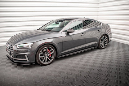 Street Pro Seitenschweller passend für Audi A5 S-Line / S5 Sportback F5 schwarz matt