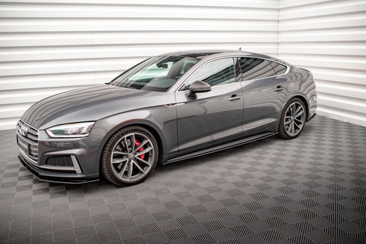 Street Pro Seitenschweller passend für Audi A5 S-Line / S5 Sportback F5 schwarz matt