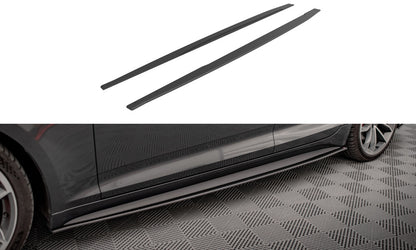Street Pro Seitenschweller passend für Audi A5 S-Line / S5 Sportback F5 schwarz matt