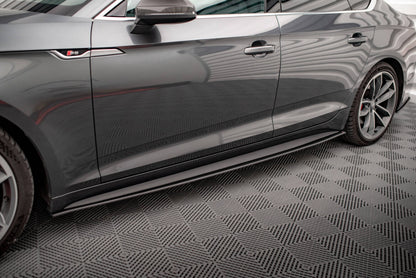 Street Pro Seitenschweller passend für Audi A5 S-Line / S5 Sportback F5 schwarz matt