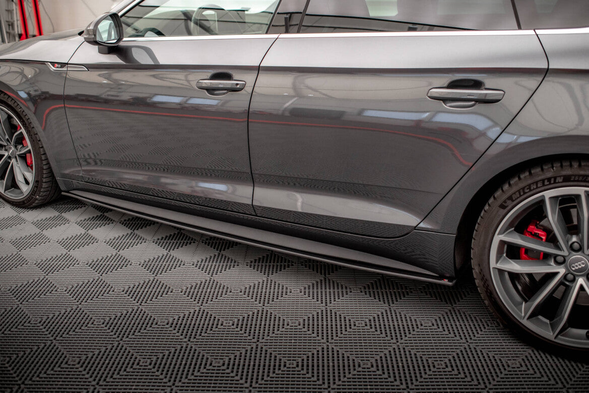 Street Pro Seitenschweller passend für Audi A5 S-Line / S5 Sportback F5 schwarz matt