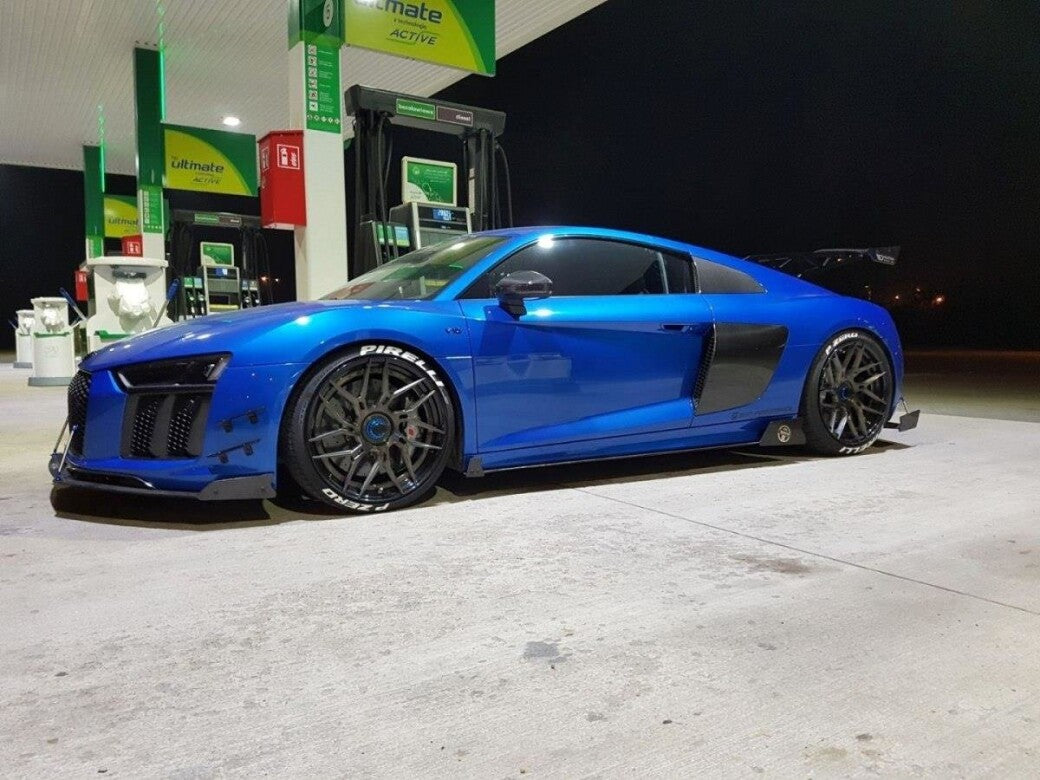 Street Pro Seitenschweller passend für Audi R8 Mk.2 schwarz matt