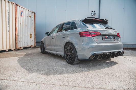 Street Pro Seitenschweller passend für Audi RS3 8V Sportback schwarz matt
