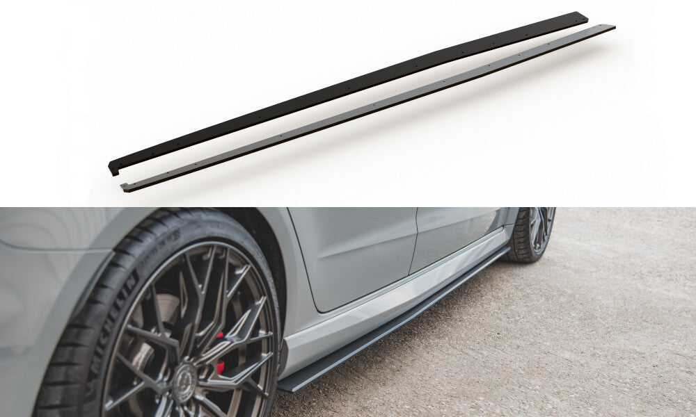 Street Pro Seitenschweller passend für Audi RS3 8V Sportback schwarz matt