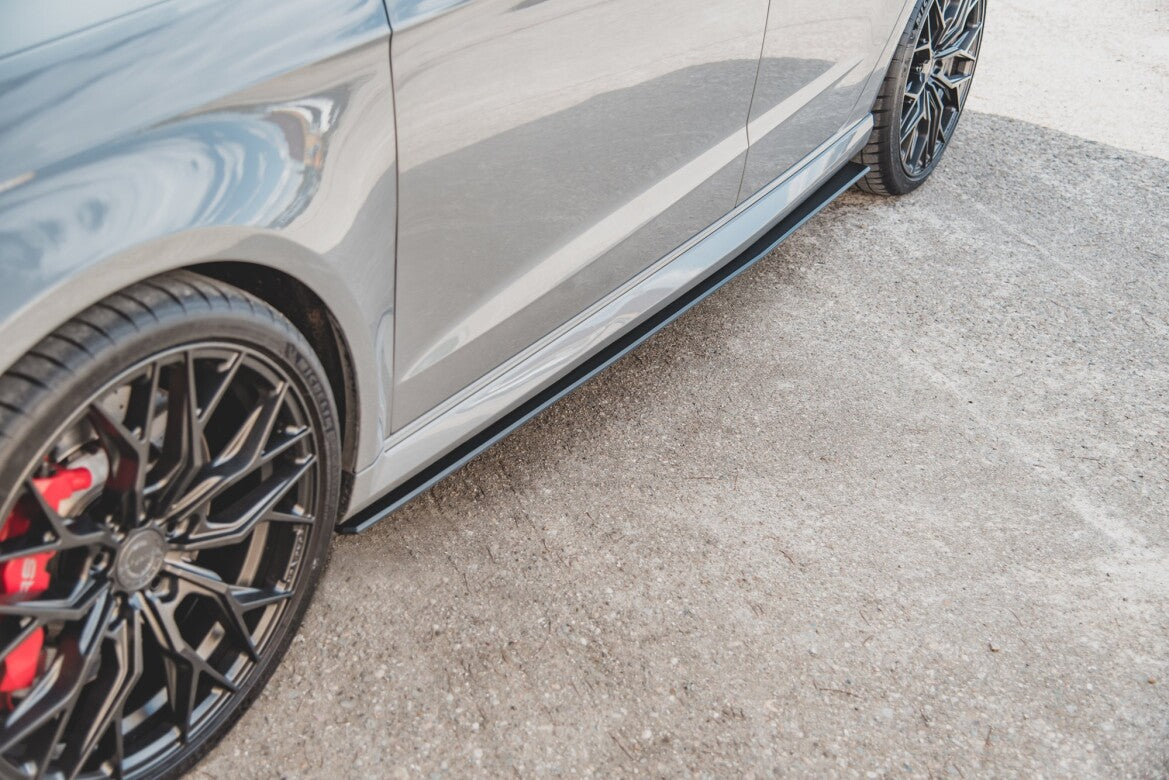 Street Pro Seitenschweller passend für Audi RS3 8V Sportback schwarz matt