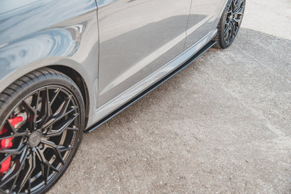 Street Pro Seitenschweller passend für Audi RS3 8V Sportback schwarz matt