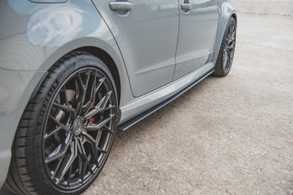 Street Pro Seitenschweller passend für Audi RS3 8V Sportback schwarz matt