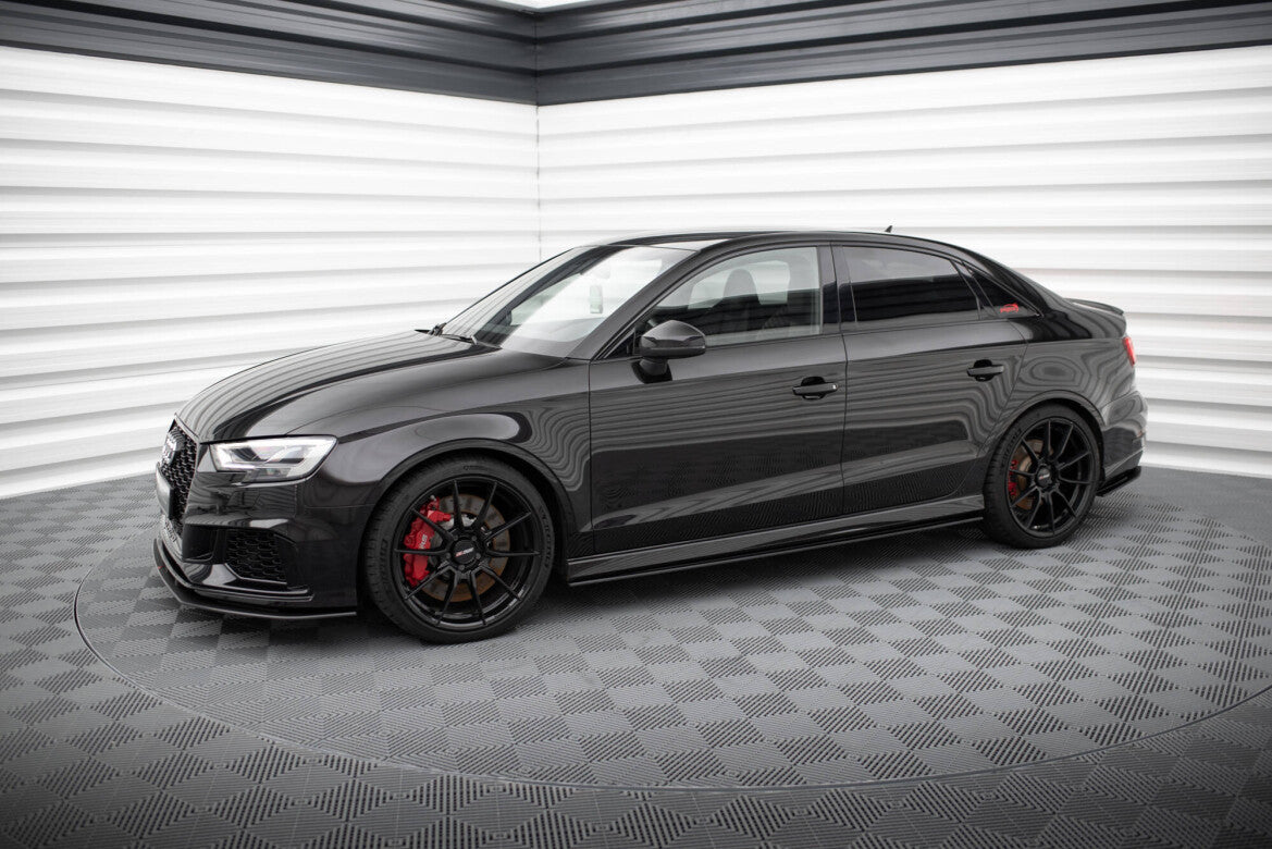 Street Pro Seitenschweller passend für Audi RS3 Limousine 8V FL schwarz matt