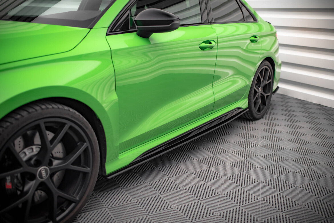 Street Pro Seitenschweller passend für Audi RS3 Limousine 8Y schwarz matt