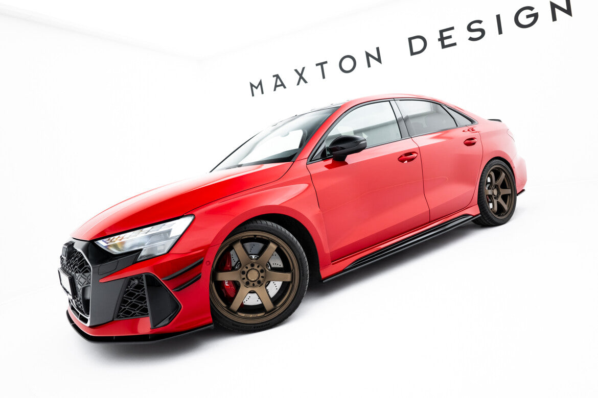Street Pro Seitenschweller passend für Audi RS3 Sportback 8Y FL schwarz matt