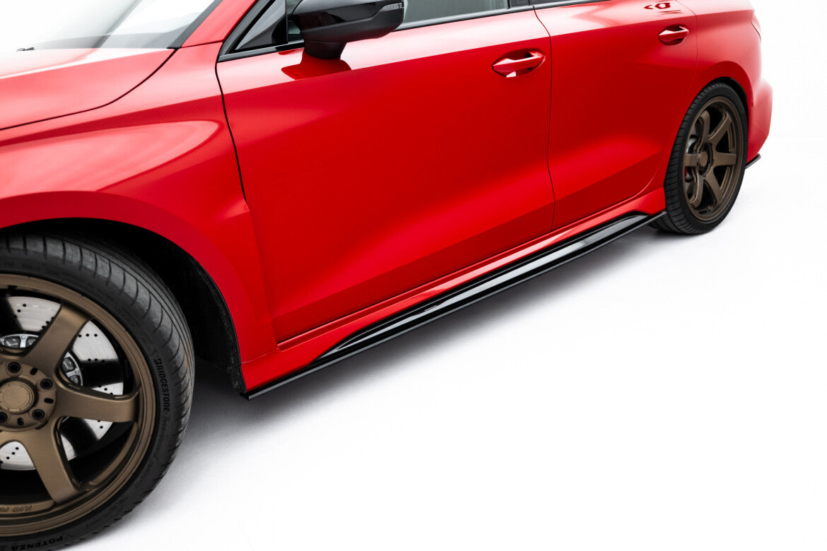 Street Pro Seitenschweller passend für Audi RS3 Sportback 8Y FL schwarz matt