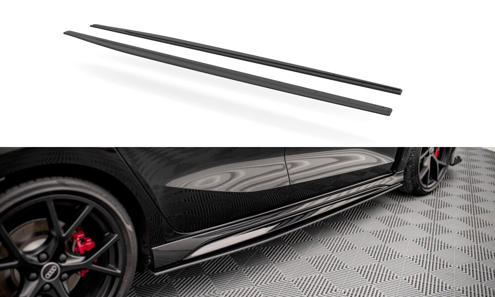 Street Pro Seitenschweller passend für Audi RS3 Sportback 8Y schwarz matt
