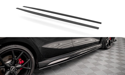 Street Pro Seitenschweller passend für Audi RS3 Sportback 8Y schwarz matt