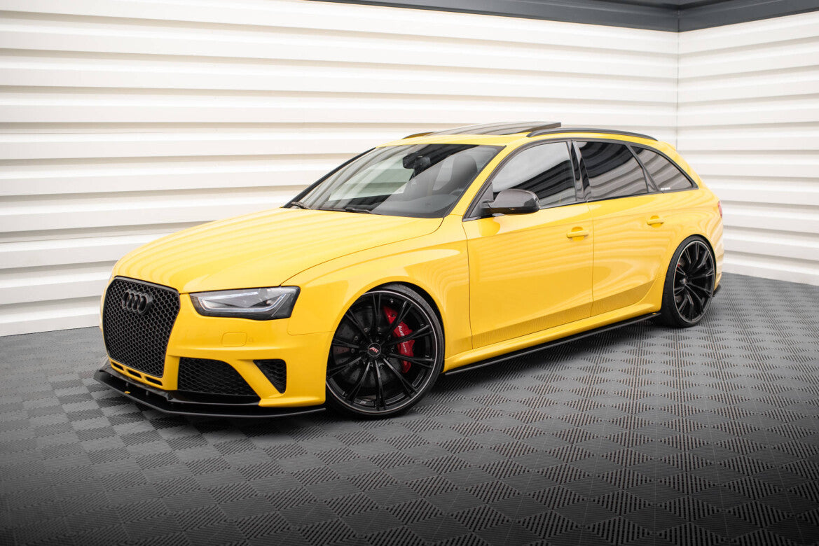 Street Pro Seitenschweller passend für Audi RS4 B8 schwarz matt