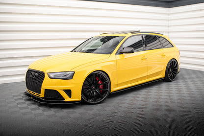 Street Pro Seitenschweller passend für Audi RS4 B8 schwarz matt