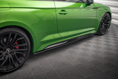 Street Pro Seitenschweller passend für Audi RS5 Coupe F5 FL schwarz matt