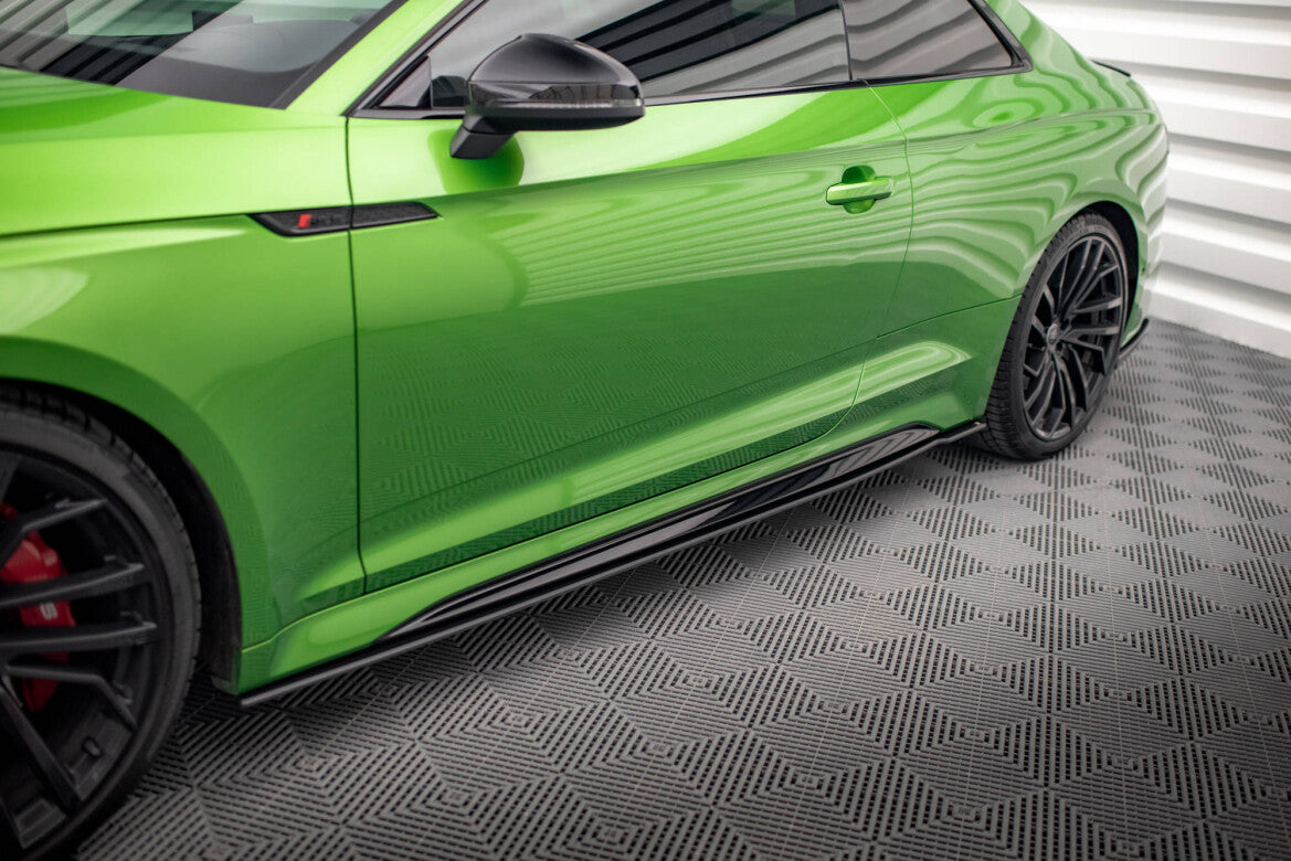 Street Pro Seitenschweller passend für Audi RS5 Coupe F5 FL schwarz matt