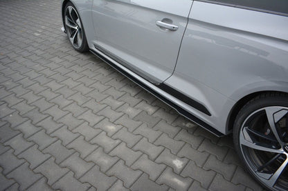 Street Pro Seitenschweller passend für Audi RS5 F5 Coupe schwarz matt