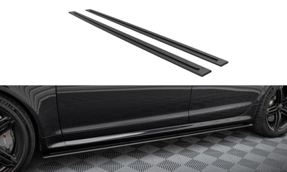 Street Pro Seitenschweller passend für Audi RS6 Avant C6 schwarz matt