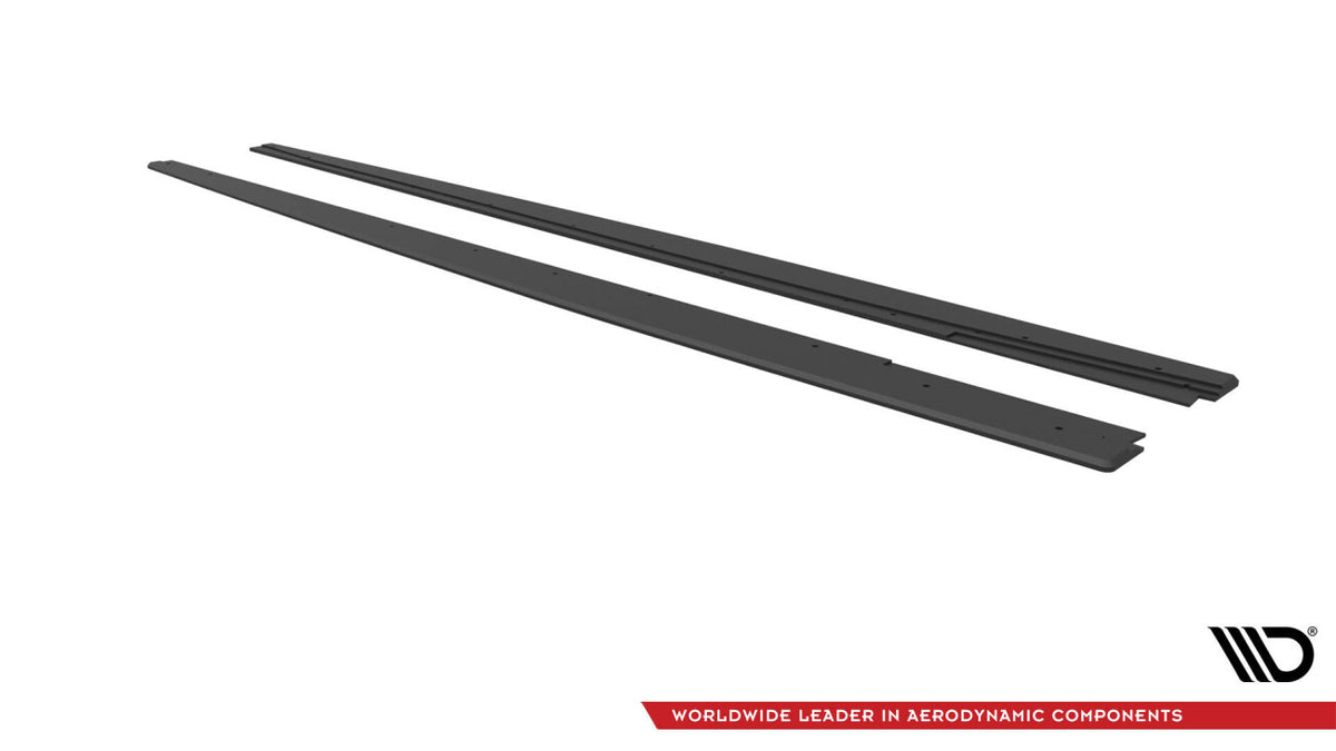 Street Pro Seitenschweller passend für Audi S3 / A3 S-Line Limousine 8V schwarz matt